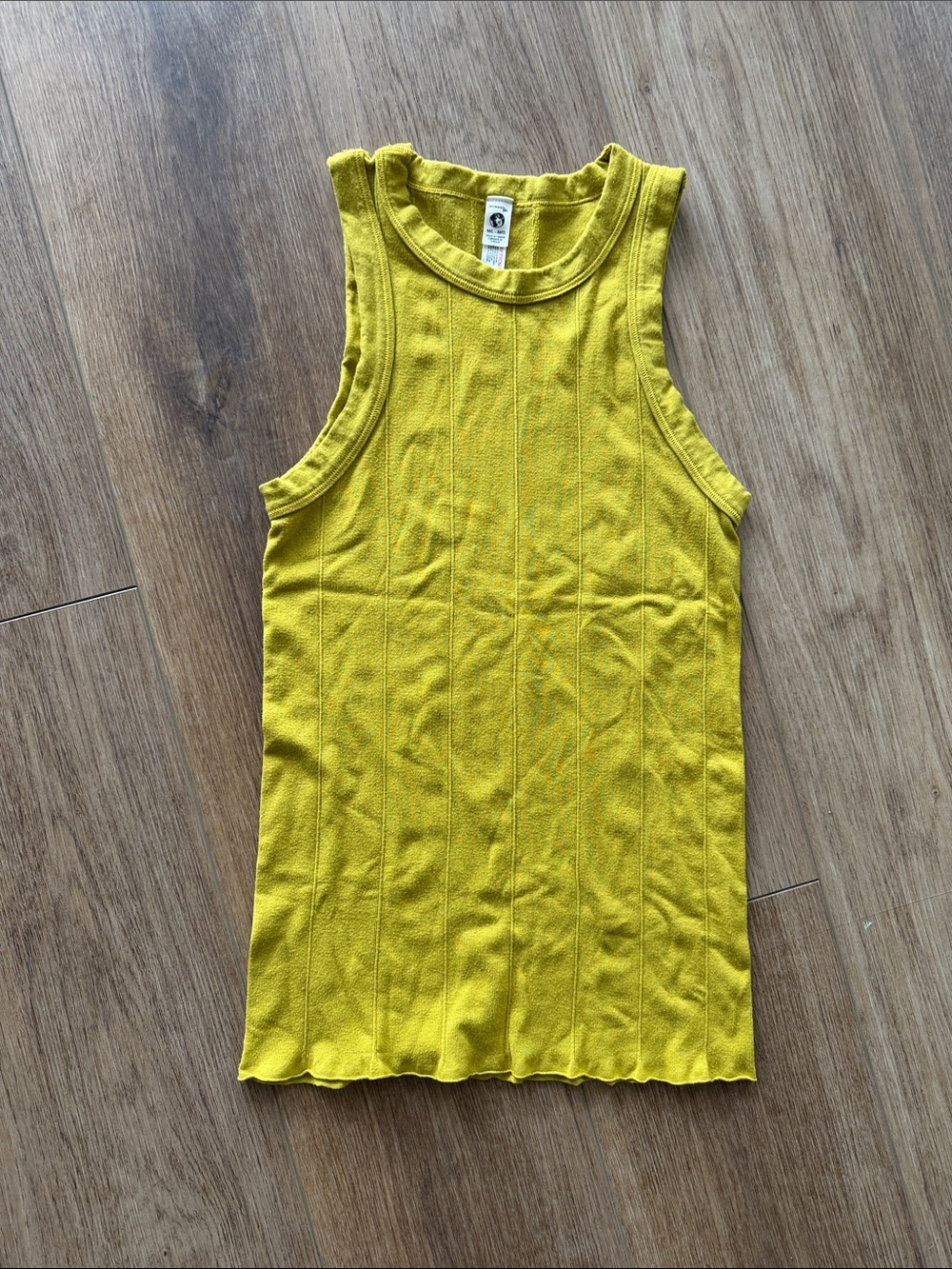 Free People Women’s Sleeveless Ribbed Tank Top - Yellow